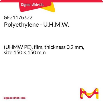 Polyethylene - U.H.M.W. (UHMW PE), film, thickness 0.2&#160;mm, size 150 × 150&#160;mm