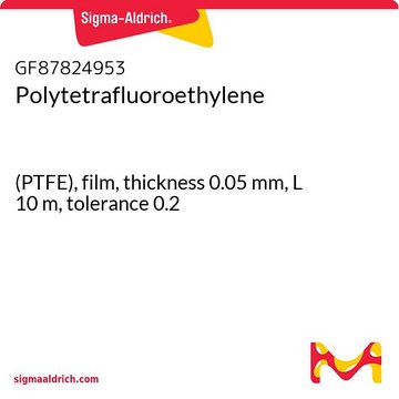 Polytetrafluoroethylene (PTFE), film, thickness 0.05&#160;mm, L 10&#160;m, tolerance 0.2