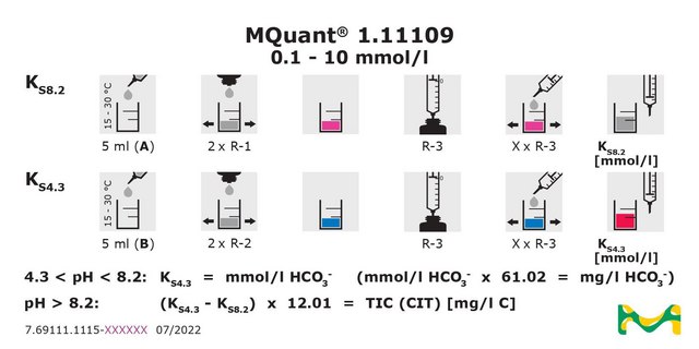 Alkalinity Test titrimetric, for use with MQUANT&#174;