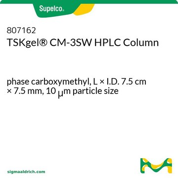 TSKgel&#174; CM-3SW HPLC Column phase carboxymethyl, L × I.D. 7.5&#160;cm × 7.5&#160;mm, 10&#160;&#956;m particle size