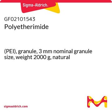 Polyetherimide (PEI), granule, 3&#160;mm nominal granule size, weight 2000&#160;g, natural