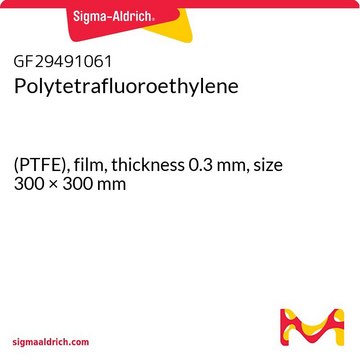 Polytetrafluoroethylene (PTFE), film, thickness 0.3&#160;mm, size 300 × 300&#160;mm