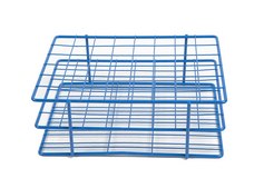 Coated Wire Tube Rack to hold, 48 x 25-30 mm tubes, blue