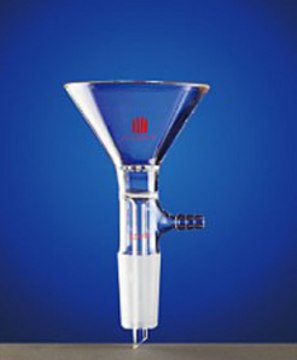 Synthware&#8482; filter funnel with fritted disc joint: ST/NS 24/40, plate O.D. 75&#160;mm, porosity: coarse