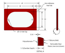 Grace Bio-Labs CoverWell&#8482; perfusion chambers 1 chamber, port diam. 1.5&#160;mm, chamber W × L × thickness 19&#160;mm × 32&#160;mm × 1.7&#160;mm