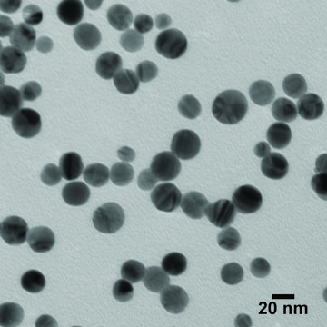 Silver, dispersion nanoparticles, 20&#160;nm particle size (TEM), 0.02&#160;mg/mL in aqueous buffer, contains sodium citrate as stabilizer