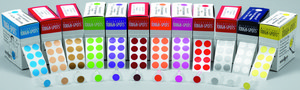 Tough-Spots&#174; diam. 1/2&#160;in., maroon, roll of 1000