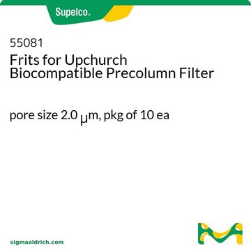 Frits for Upchurch Biocompatible Precolumn Filter pore size 2.0&#160;&#956;m, pkg of 10&#160;ea