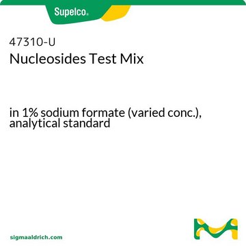 Nucleosides Test Mix in 1% sodium formate (varied conc.), analytical standard