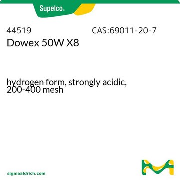 Dowex 50W X8 hydrogen form, strongly acidic, 200-400&#160;mesh