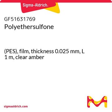 Polyethersulfone (PES), film, thickness 0.025&#160;mm, L 1&#160;m, clear amber