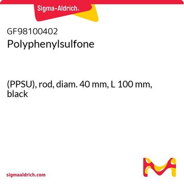 Polyphenylsulfone (PPSU), rod, diam. 40&#160;mm, L 100&#160;mm, black