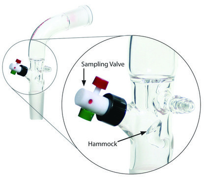 Aldrich&#174; distillate sampling adapter, with vacuum connection and PTFE valve Joints: ST/NS 24/40 (2)