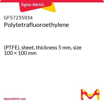 Polytetrafluoroethylene (PTFE), sheet, thickness 5&#160;mm, size 100 × 100&#160;mm