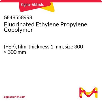 Fluorinated Ethylene Propylene Copolymer (FEP), film, thickness 1&#160;mm, size 300 × 300&#160;mm