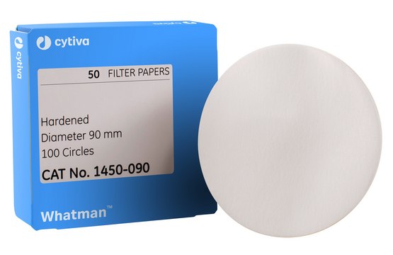 Whatman&#174; quantitative filter paper, hardened low-ash, Grade 50 sheets, L × W 460&#160;mm × 570&#160;mm, pack of 100