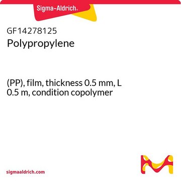 Polypropylene (PP), film, thickness 0.5&#160;mm, L 0.5&#160;m, condition copolymer