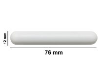 SP Bel-Art&#174; Spinbar&#174; magnetic stir bar round white PTFE-coated (no pivot ring), L × diam. 3&#160;in. (76&#160;mm) × 0.5&#160;in. (12&#160;mm)