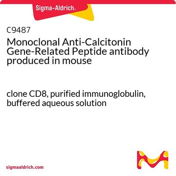 Monoclonal Anti-Calcitonin Gene-Related Peptide antibody produced in mouse clone CD8, purified immunoglobulin, buffered aqueous solution