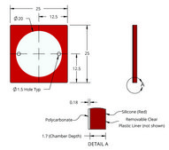 Grace Bio-Labs CoverWell&#8482; perfusion chambers 1 chamber, port diam. 1.5&#160;mm, chamber diam. × thickness 20&#160;mm × 1.7&#160;mm