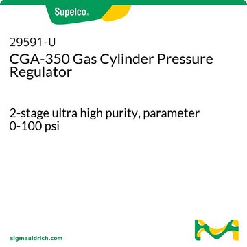 CGA-350 Gas Cylinder Pressure Regulator 2-stage ultra high purity, parameter 0-100 psi