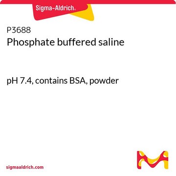 Phosphate buffered saline pH 7.4, contains BSA, powder