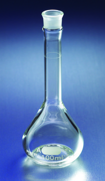 Pyrex&#174; wide mouth micro volumetric flask with Pyrex&#174; ST stopper capacity 50&#160;mL