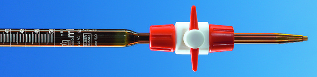 BRAND&#174; compact SILBERBRAND burette, with PTFE stopcock volume 10&#160;mL