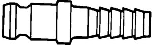 Quick-connect hose coupling for tubing i.d., 1/4&#160;in., Coupling