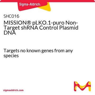 MISSION&#174; pLKO.1-puro Non-Target shRNA Control Plasmid DNA Targets no known genes from any species