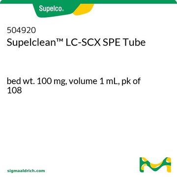 Supelclean&#8482; LC-SCX SPE Tube bed wt. 100&#160;mg, volume 1&#160;mL, pk of 108