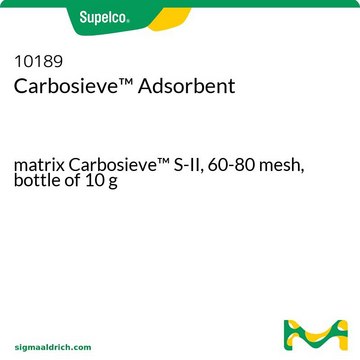 Carbosieve Adsorbent matrix Carbosieve S-II, 60-80&#160;mesh, bottle of 10&#160;g