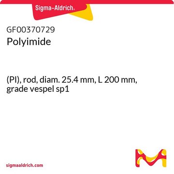 Polyimide (PI), rod, diam. 25.4&#160;mm, L 200&#160;mm, grade vespel sp1