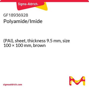 Polyamide/Imide (PAI), sheet, thickness 9.5&#160;mm, size 100 × 100&#160;mm, brown