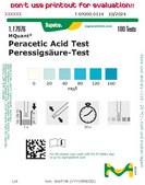 Peracetic Acid Test colorimetric, 20-160&#160;mg/L (peracetic acid), MQuant&#174;