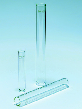 Pyrex&#174; Test tubes, without rim, medium wall 50&#160;mL