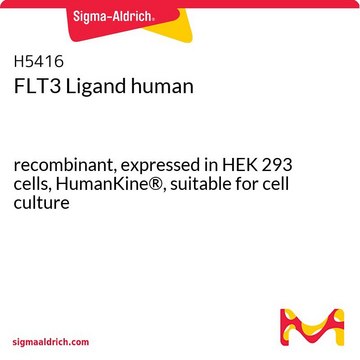 FLT3 Ligand human recombinant, expressed in HEK 293 cells, HumanKine&#174;, suitable for cell culture