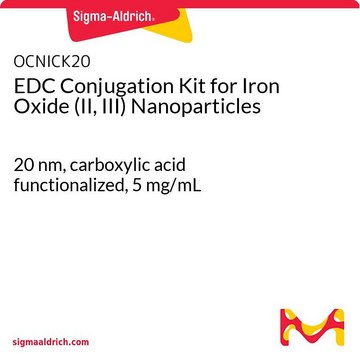 EDC Conjugation Kit for Iron Oxide (II, III) Nanoparticles 20&#160;nm, carboxylic acid functionalized, 5&#160;mg/mL