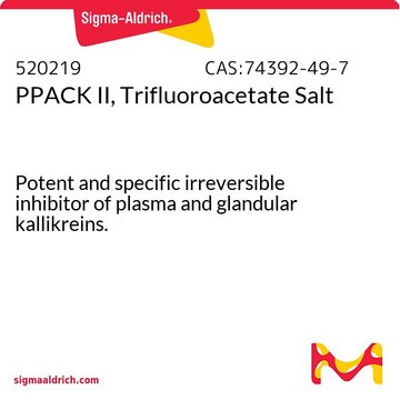 PPACK II, Trifluoroacetate Salt Potent and specific irreversible inhibitor of plasma and glandular kallikreins.