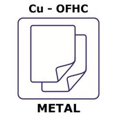 Copper - O.F.H.C. foil, 300x300mm, thickness 1.6mm, hard, 99.95+%