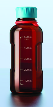 Duran&#174; Youtility bottle, GL 45, complete amber glass, capacity 500&#160;mL