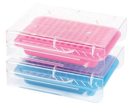 PCR 96-well Cooler blue, pink-purple