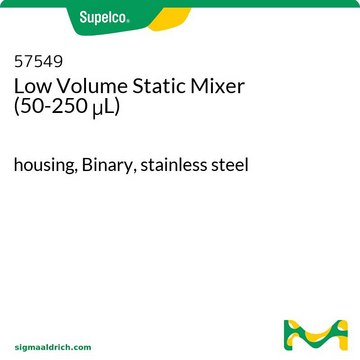 Low Volume Static Mixer (50-250 &#956;L) housing, Binary, stainless steel