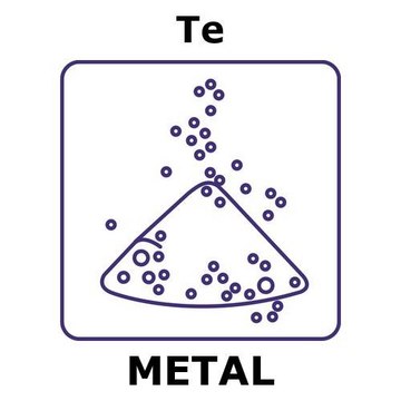 Tellurium powder, 75 max. part. size (micron), purity 99.5%, weight 500&#160;g