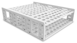 Mega Rack&#174; tube rack white polypropylene