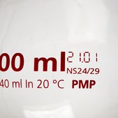 Azlon Clear PMP Volumetric Flask with PPE Stopper class A, tolerance, capacity 25&#160;mL