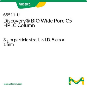 Discovery&#174; BIO Wide Pore C5 HPLC Column 3&#160;&#956;m particle size, L × I.D. 5&#160;cm × 1&#160;mm