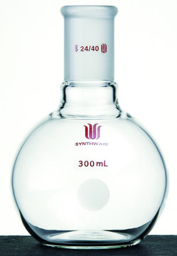 Synthware&#8482; single-neck flat-bottom flask capacity 100&#160;mL, joint: ST/NS 24/40