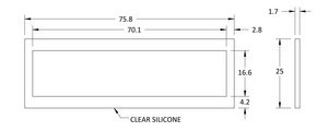 Grace Bio-Labs silicone gasket for ProPlate&#174; microarray system fits 1 well, size 16.5&#160;mm × 70&#160;mm