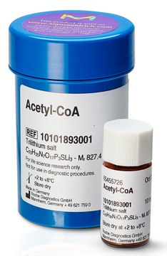 Acetyl-Coenzyme A 85% (Enzymatic and Absorbance), 2% (lithium)